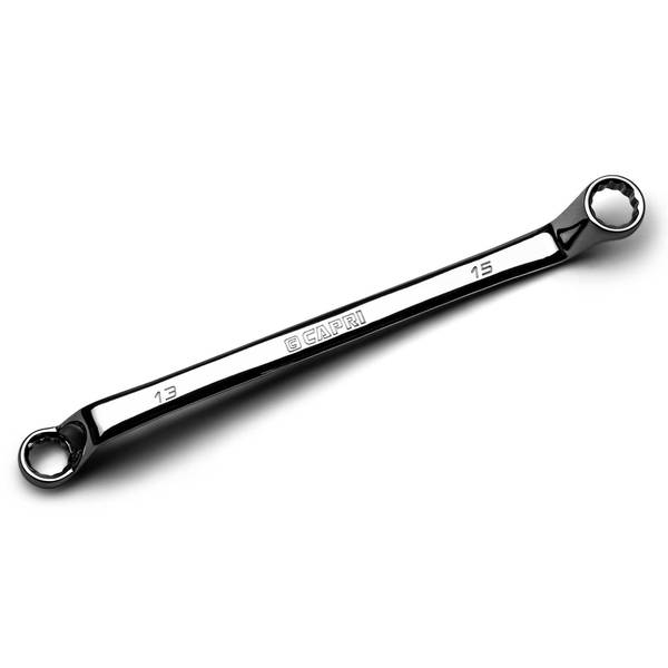 Capri Tools 13 mm x 15 mm 75-Degree Deep Offset Double Box End Wrench CP11950-1315